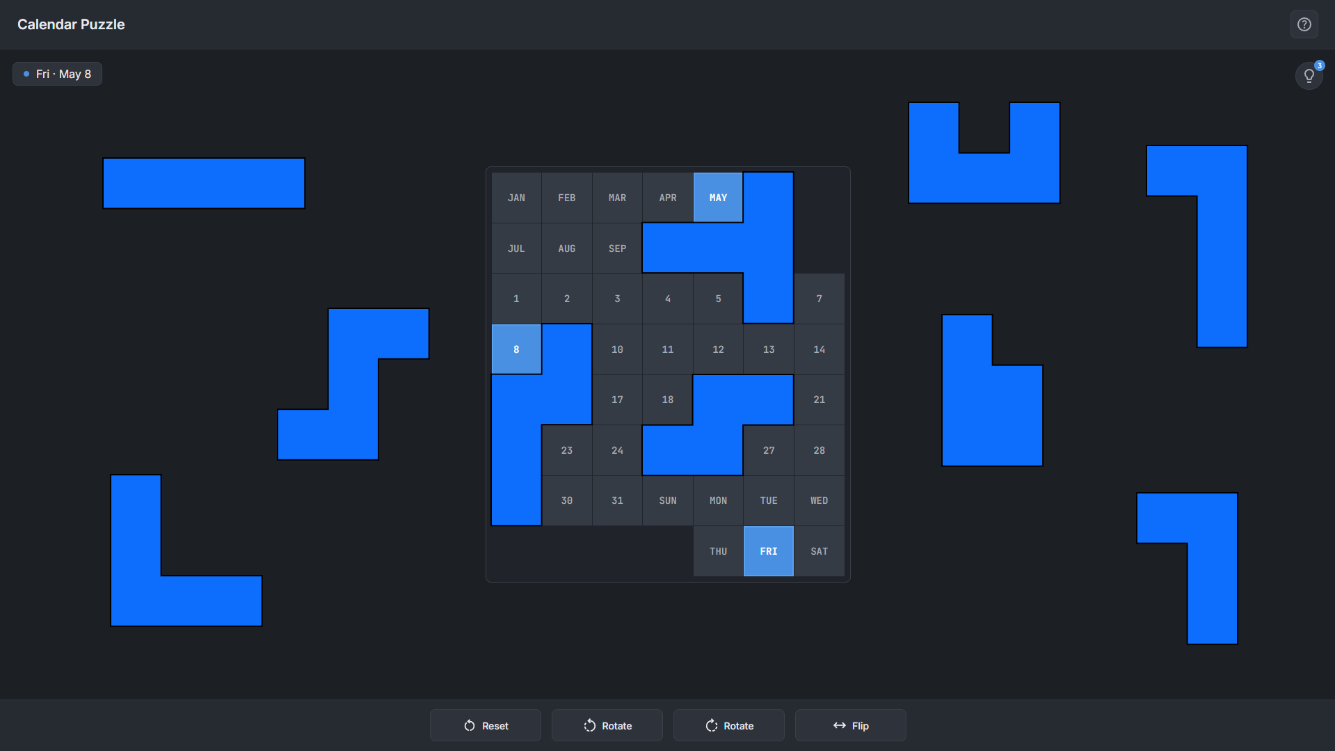 Calendar Puzzle